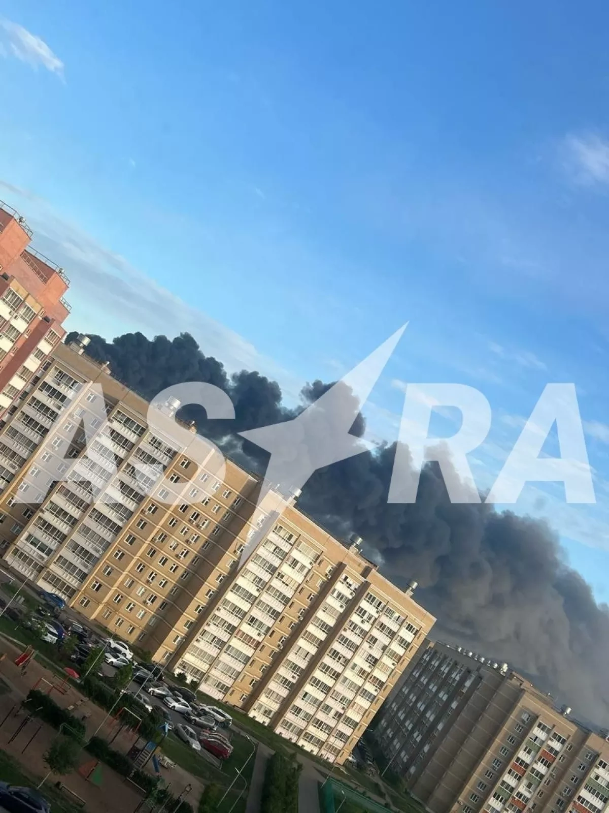 Fire engulfs 6,000-square-metre industrial site in Russia's Naberezhnye Chelny PHOTO / VIDEO
