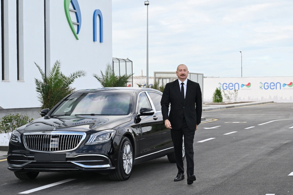 President Ilham Aliyev attends opening of a pharmaceutical manufacturing plant at Pirallahi Industrial Park (PHOTO)