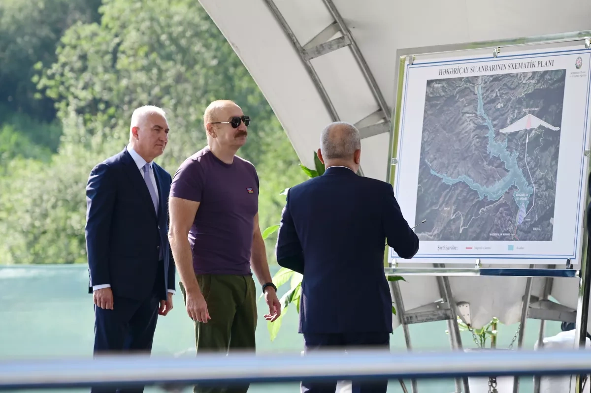 President Aliyev launches major Hakarichay Reservoir project in Lachin PHOTO