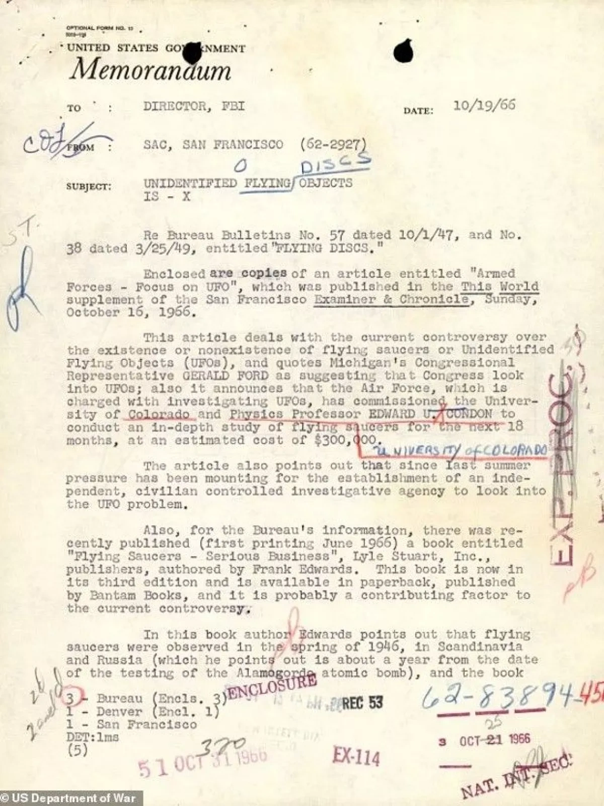 Newly released FBI records detail alleged UFO crewmen encounters PHOTO