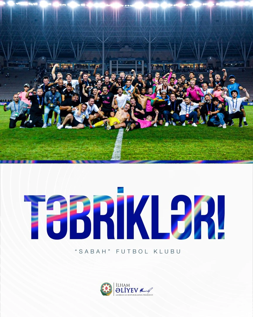 President Ilham Aliyev congratulates Sabah football club on victory (PHOTO)