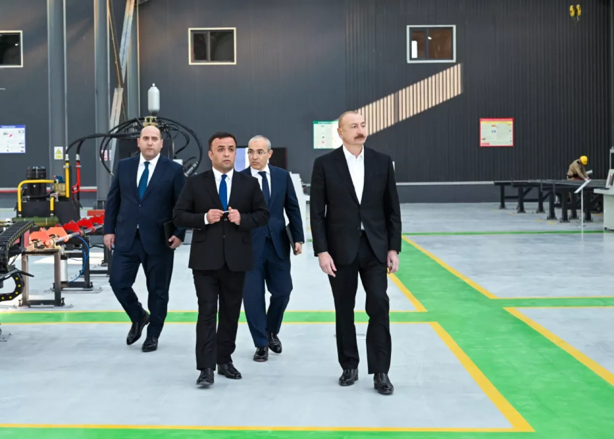Azerbaijani president reviews new industrial projects in Aghdam PHOTO / Updated