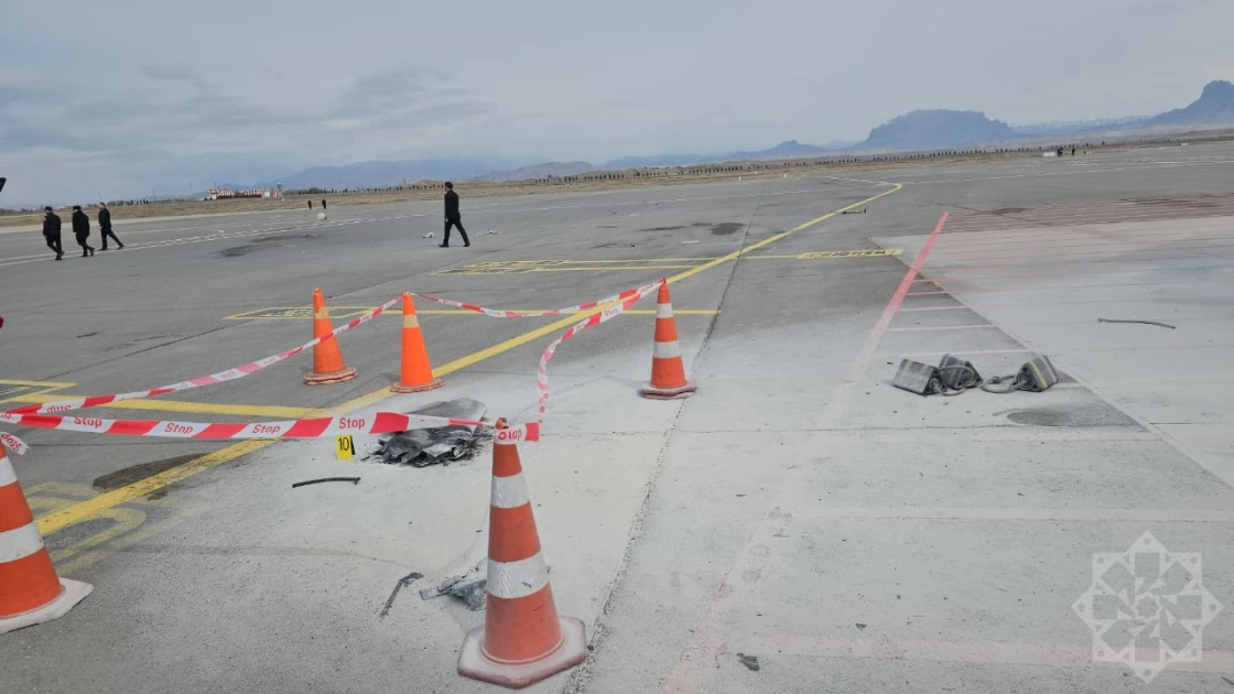 Remnants of drone that hit Nakhchivan Airport (PHOTO/VIDEO)