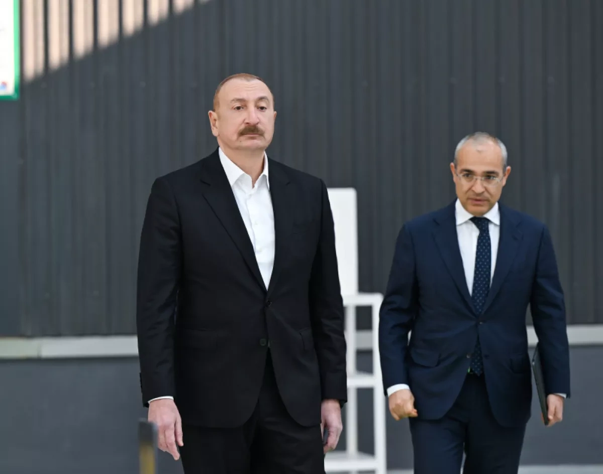 Azerbaijani president reviews new industrial projects in Aghdam PHOTO / Updated