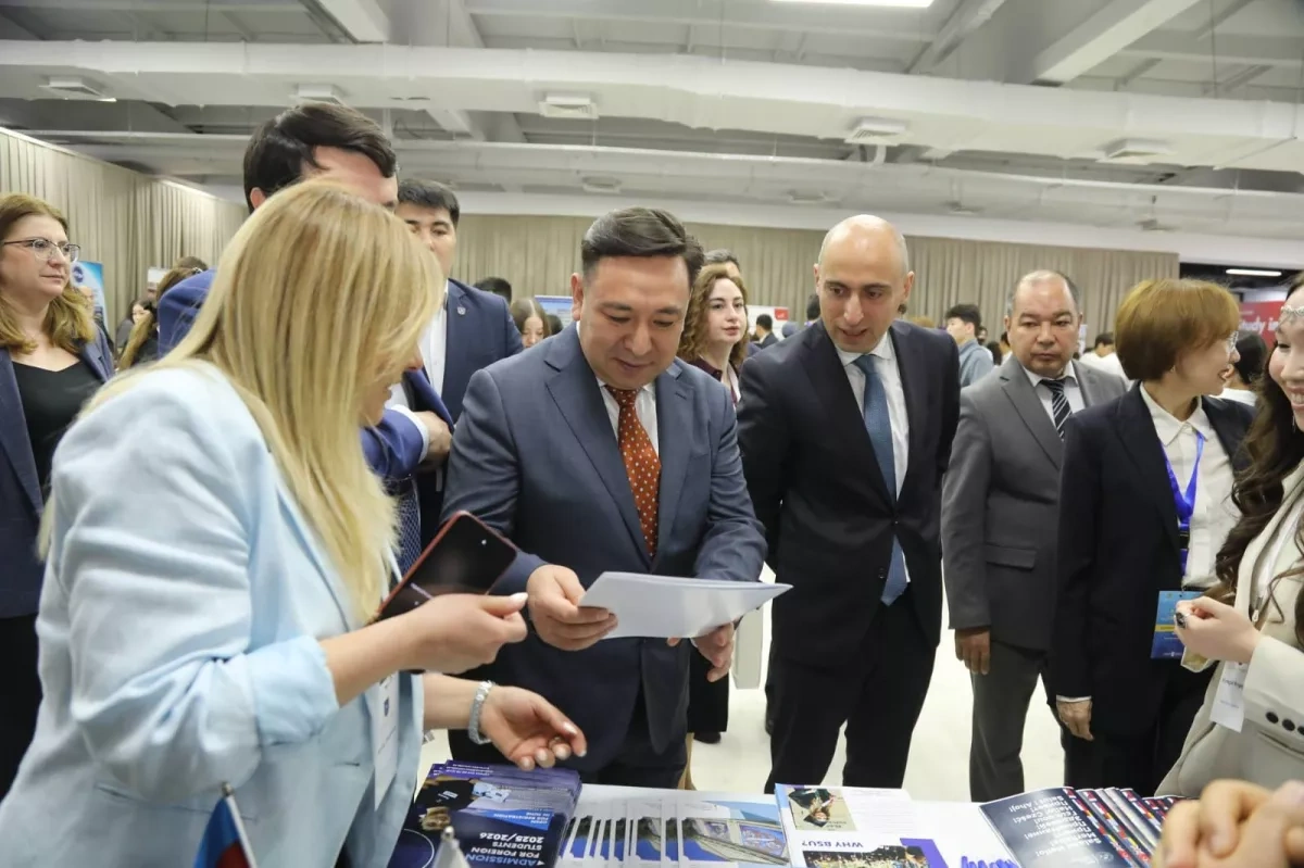 Education minister visits Study in Azerbaijan fair in Kazakhstan PHOTO