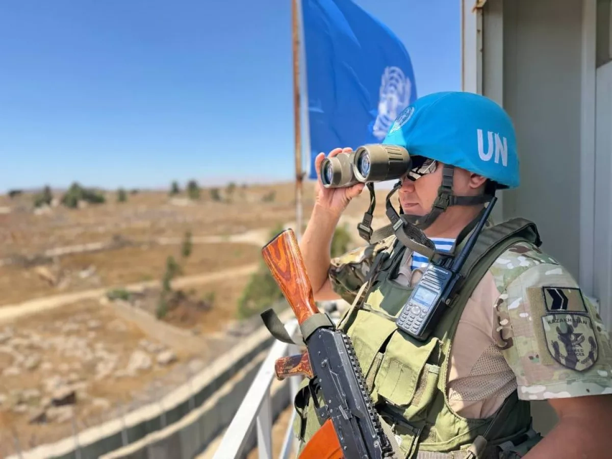 Kazakh peacekeepers conduct over 400 operations on Golan Heights PHOTO