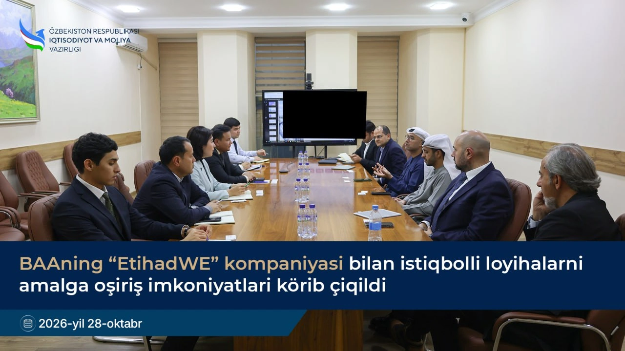 Uzbekistan, UAE's EtihadWE discuss cooperation on water and energy projects