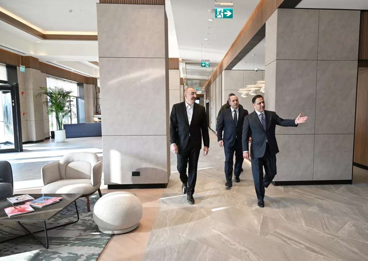 Azerbaijani president opens Hilton Garden Inn hotel in Aghdam PHOTO