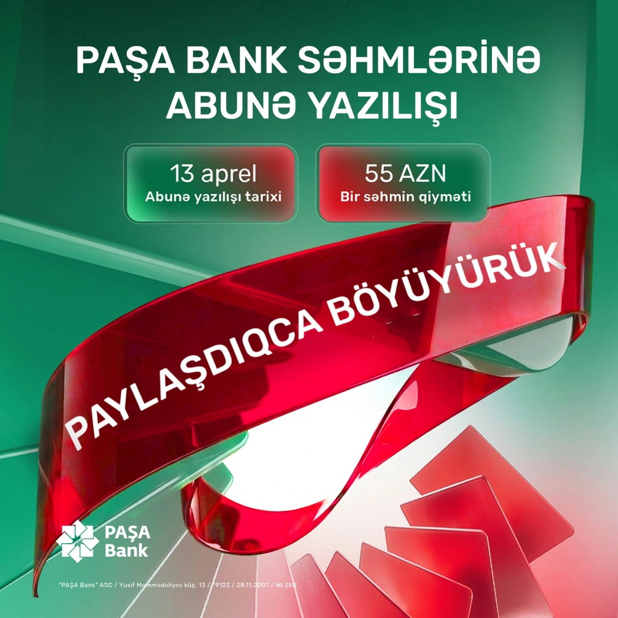 PASHA Bank launches historic IPO!