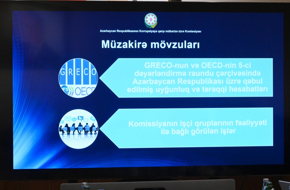 Azerbaijan’s Commission on Combatting Corruption convenes its meeting (PHOTO)