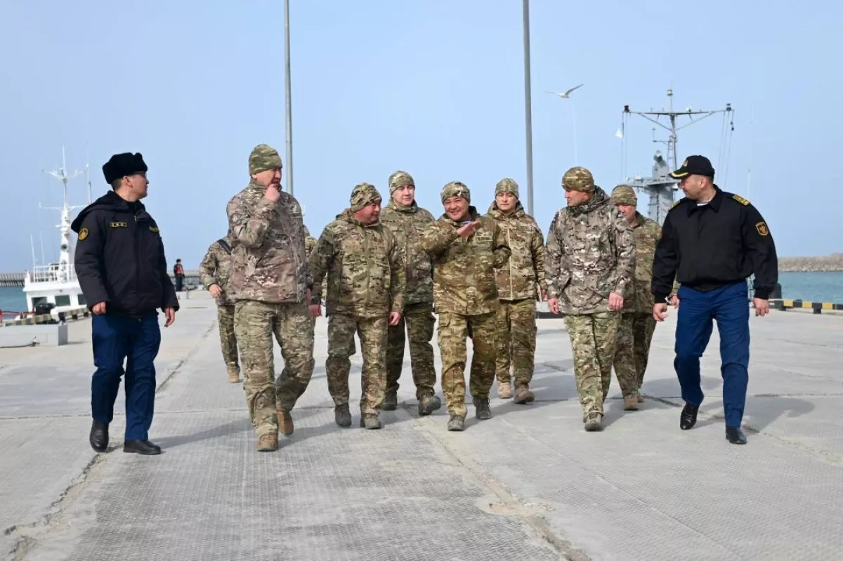 Kazakhstan tests naval readiness in Caspian Sea PHOTO
