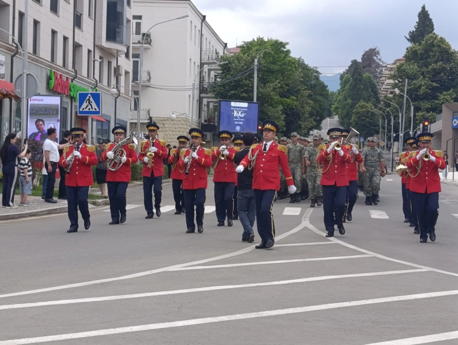 Azerbaijan's Khankendi commemorates Armed Forces Day with military march (PHOTO/VIDEO)