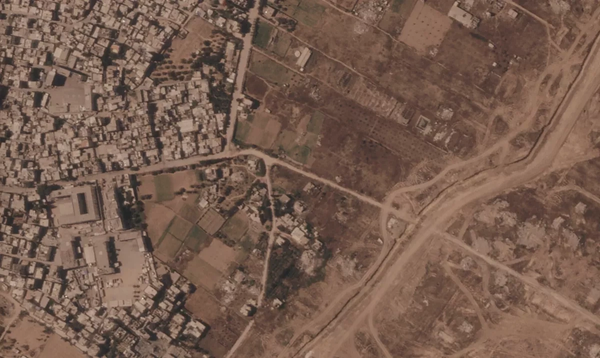 AP: Israel builds extensive earthen barrier inside Gaza Satellite images show