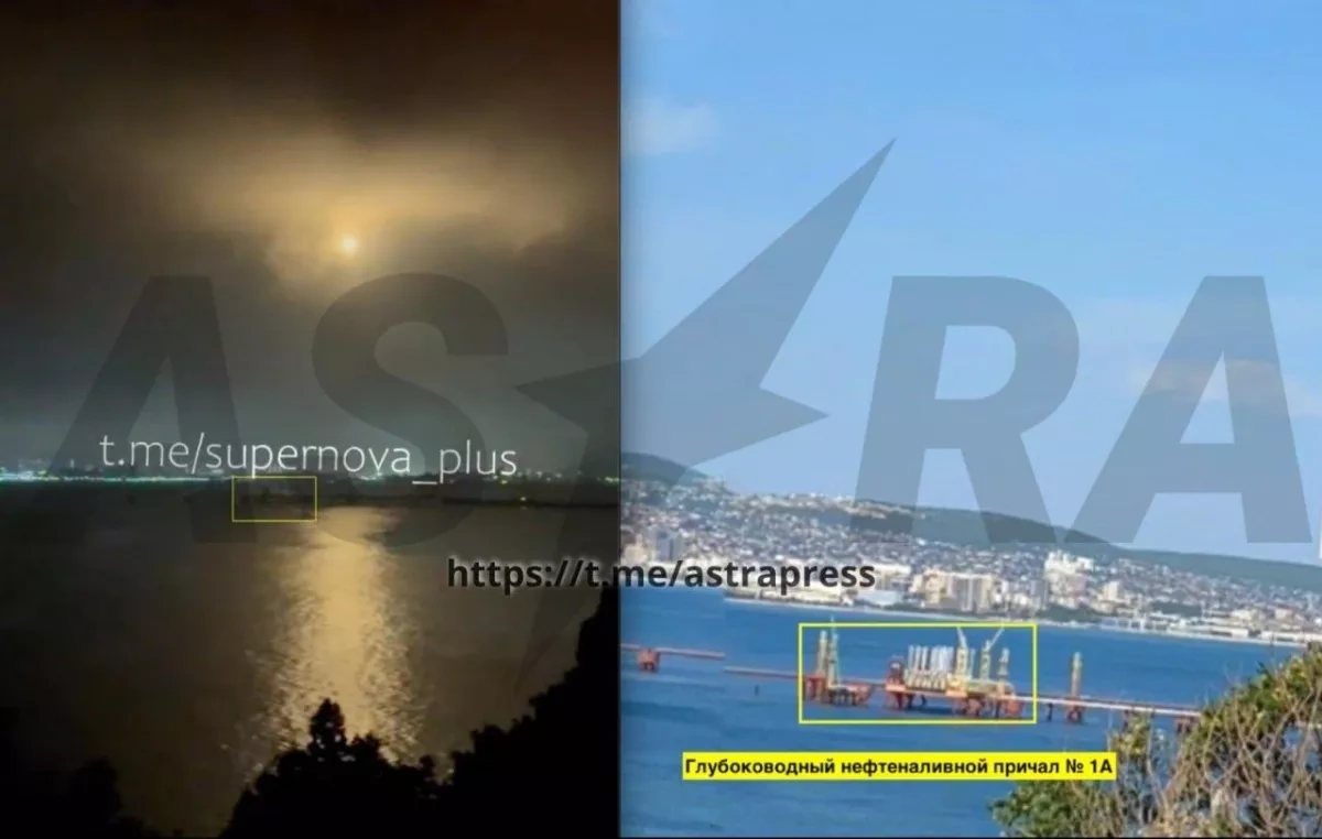 Fire erupts at major oil terminal in Novorossiysk after reported strike PHOTO / VIDEO