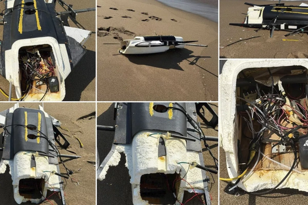 Another drone wreckage washes up on Türkiye’s Black Sea coast