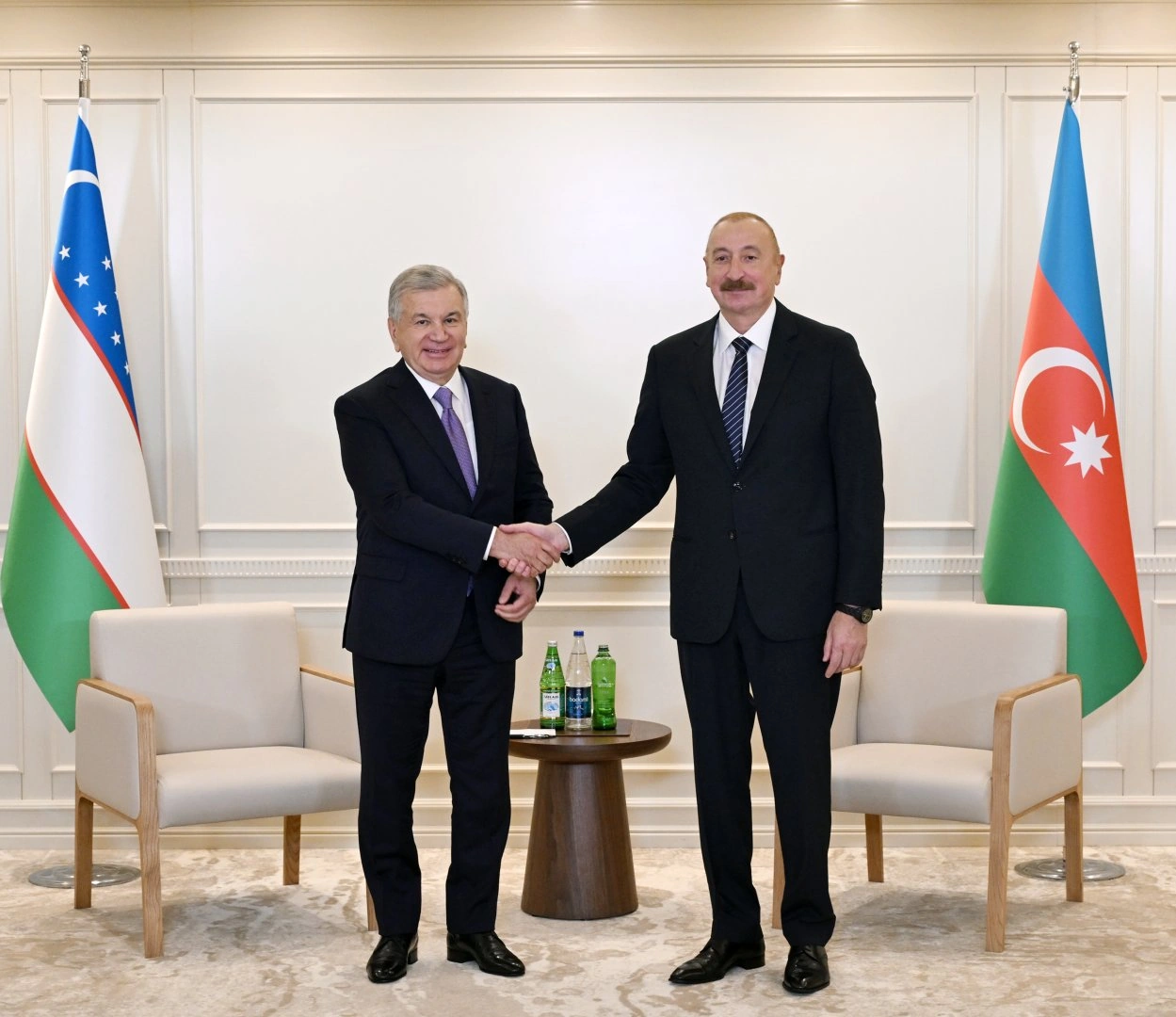 President Ilham Aliyev meets with President of Uzbekistan (PHOTO)