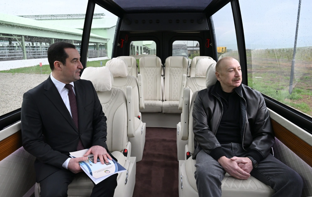 President Ilham Aliyev attends opening of Shirvan Agro livestock complex in Shamakhi (PHOTO)
