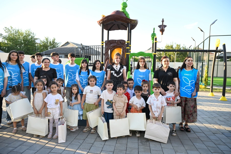 Modernized neighborhood in Yevlakh inaugurated with participation of Leyla Aliyeva (PHOTO)