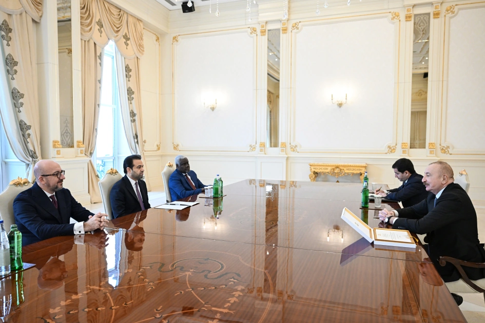 President Ilham Aliyev receives delegation of Zayed Award for Human Fraternity (PHOTO)