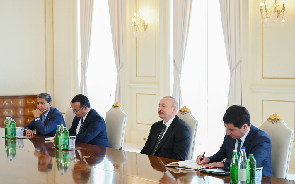 President Ilham Aliyev receives delegation led by Speaker of National Council of Slovakia (PHOTO)