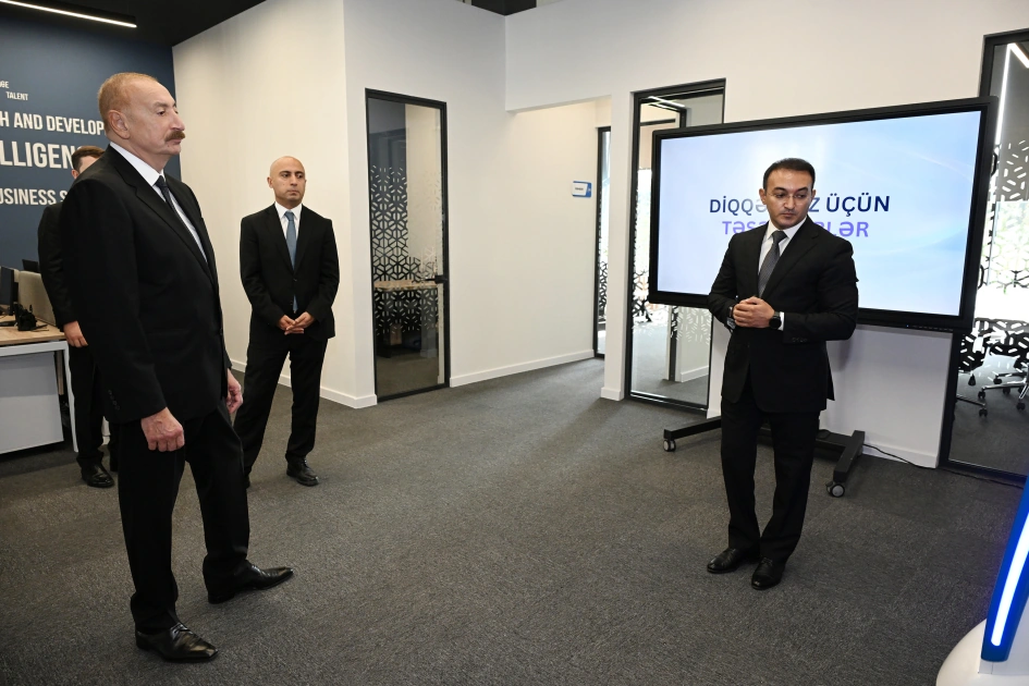 President Ilham Aliyev attends opening of 1st phase of “SABAH.city” innovation campus (PHOTO)