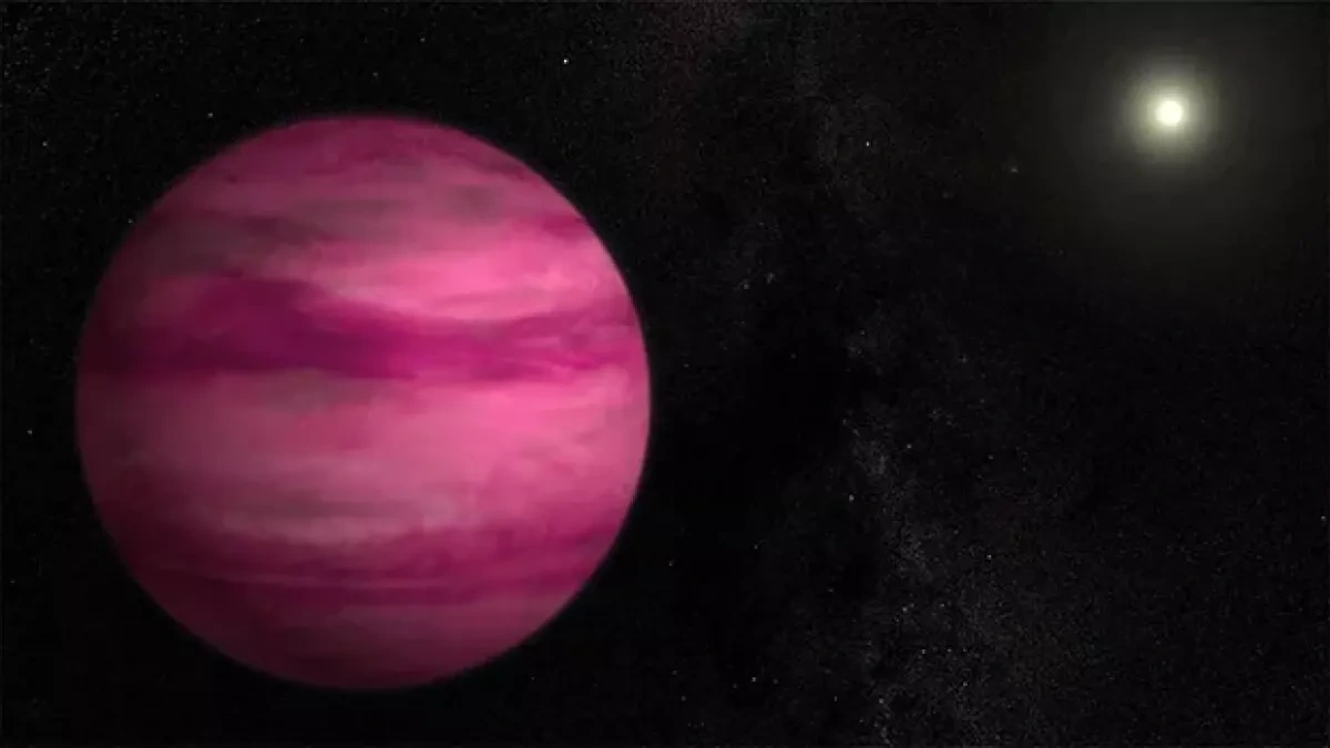 Webb telescope detects “salt clouds” on distant pink planet
