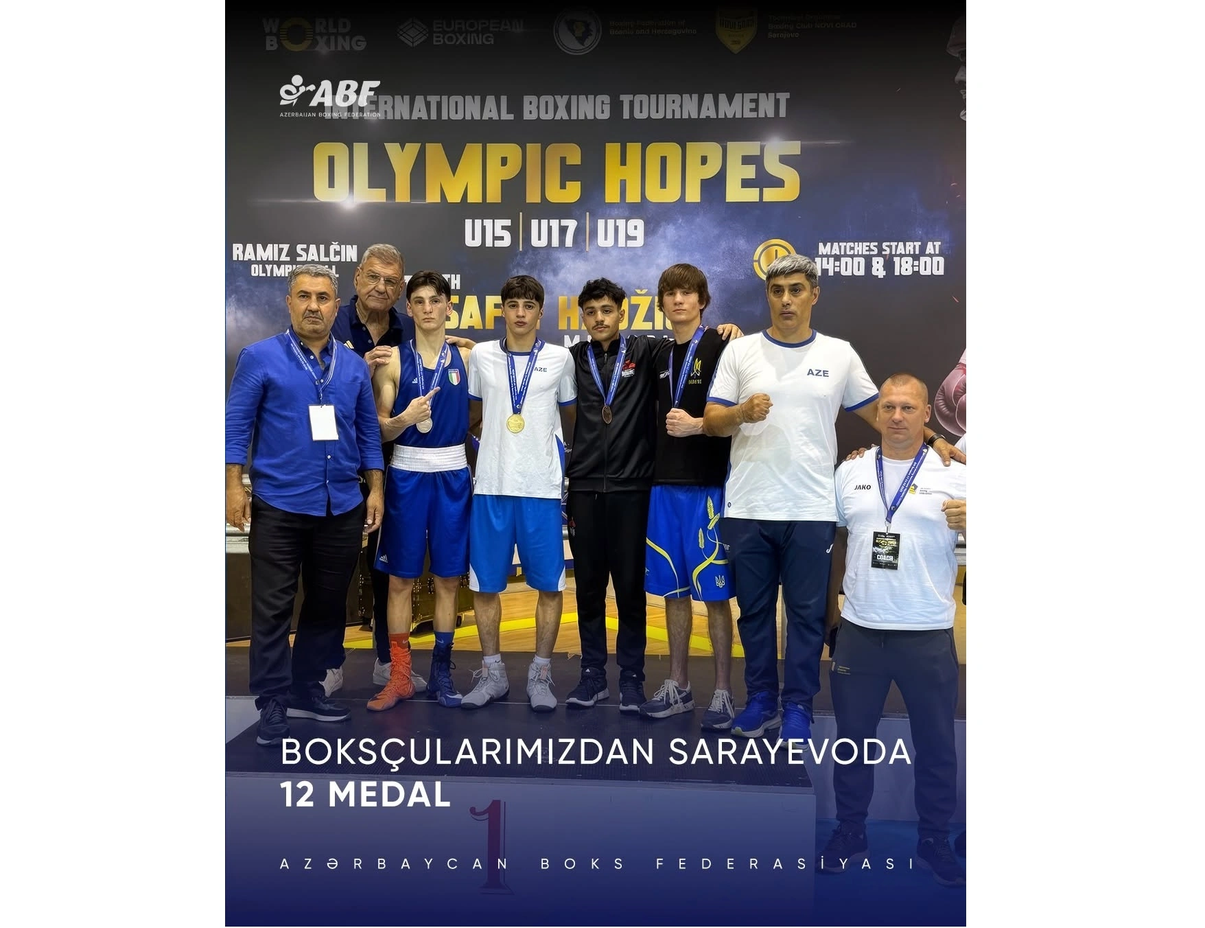 Azerbaijani boxers win 12 medals at the Olympic Hopes tournament (PHOTO)