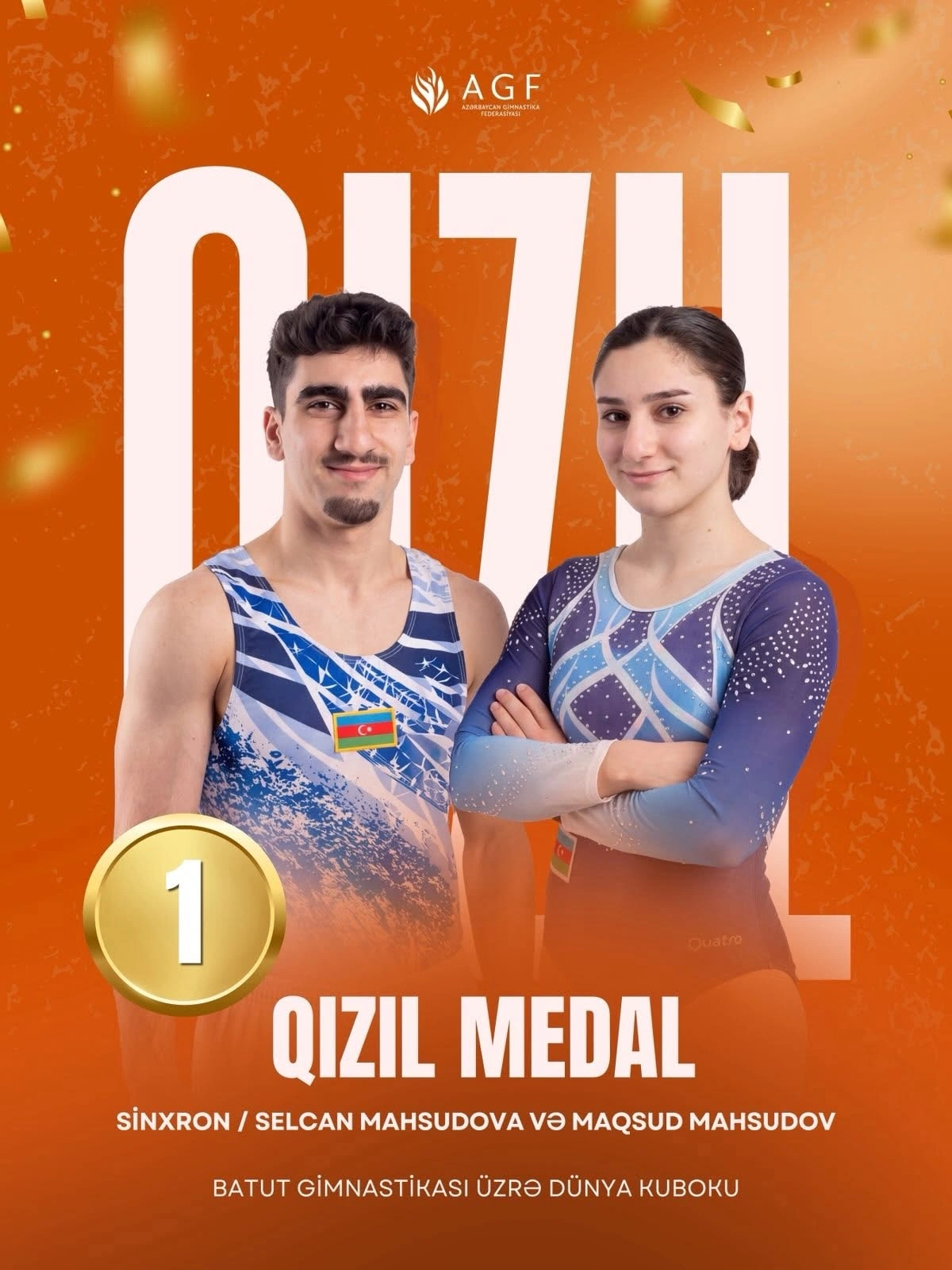 Another gold medal for Azerbaijan at Trampoline Gymnastics World Cup (PHOTO)