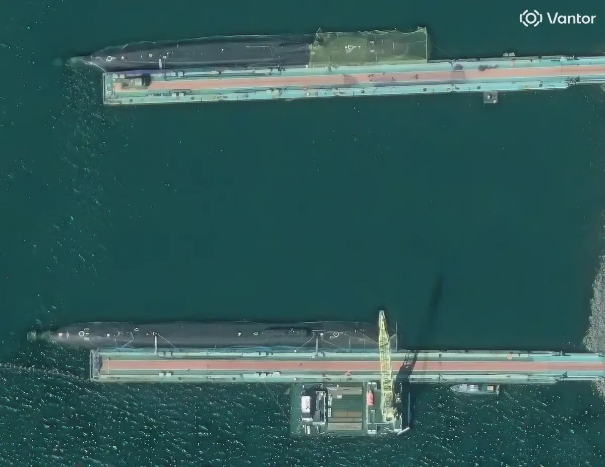 Media: Russian Pacific submarine base deploys anti-drone netting