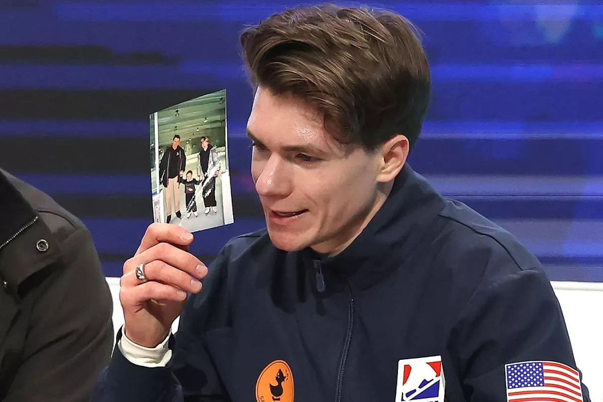 Figure skater honours late Russian parents at championship one year following fatal plane crash