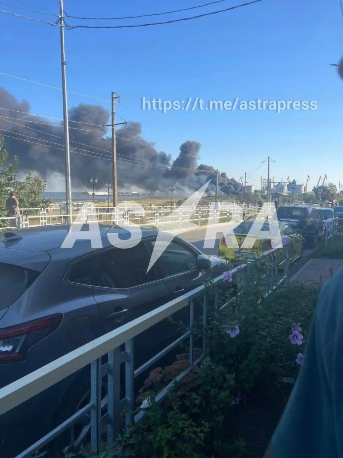 Yeysk seaport in Russia’s Krasnodar region hit by drone PHOTO