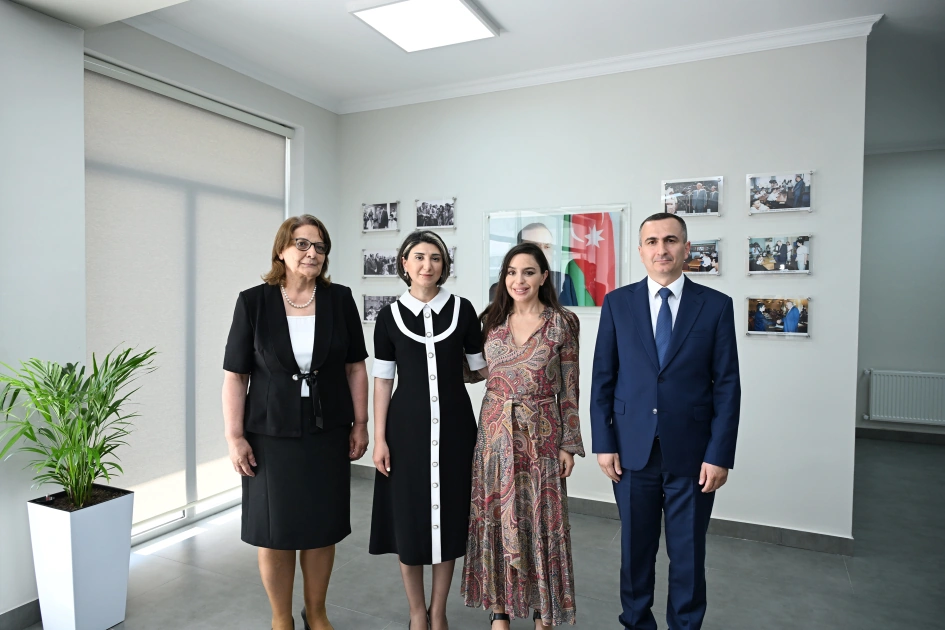 Leyla Aliyeva attends opening of new school building in Yevlakh (PHOTO)