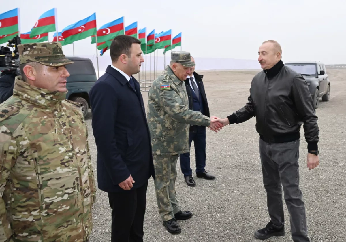 Azerbaijani president lays foundation stone for Special Operations Centre in Aghdara PHOTO