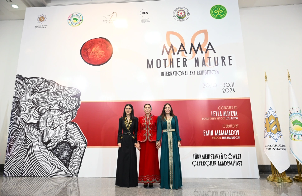 Heydar Aliyev Foundation VP Leyla Aliyeva attends opening of MAMA “Mother Nature” international art exhibition in Ashgabat (PHOTO)