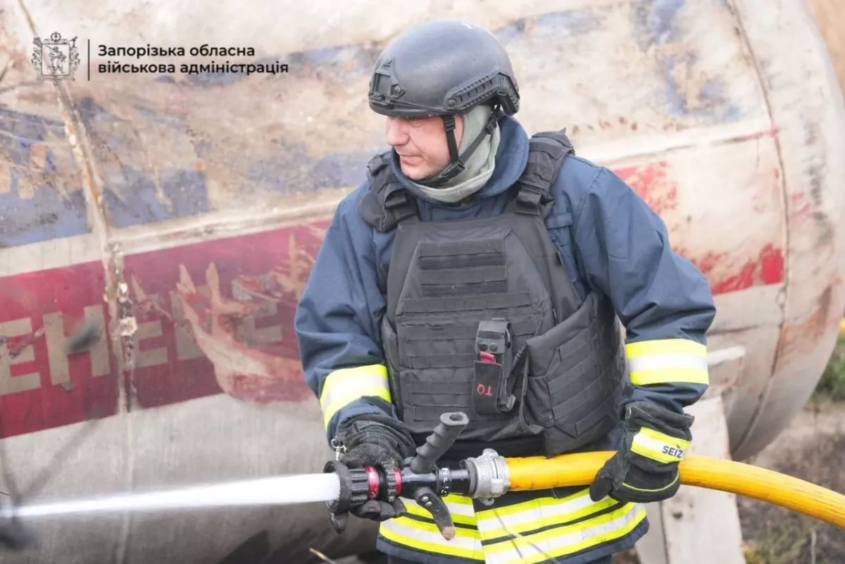 Gas station damaged in Ukraine’s Zaporizhzhia region following strike PHOTO / VIDEO