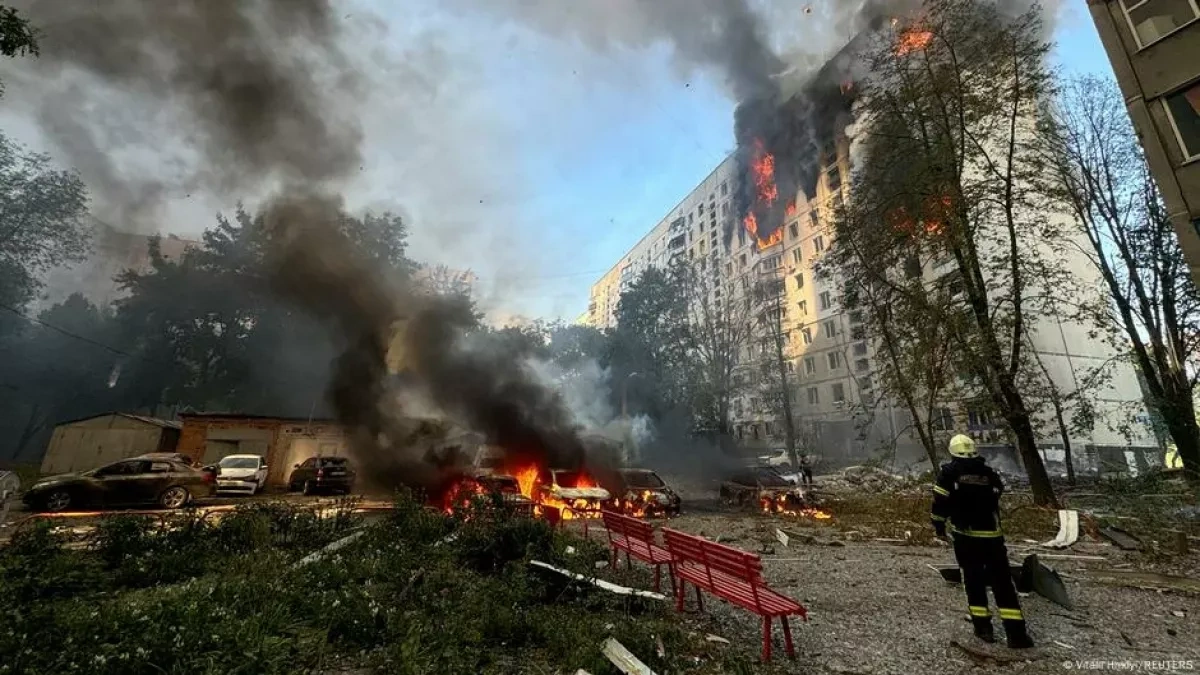 Russian drone strikes injure four in Kharkiv ahead of Abu Dhabi talks