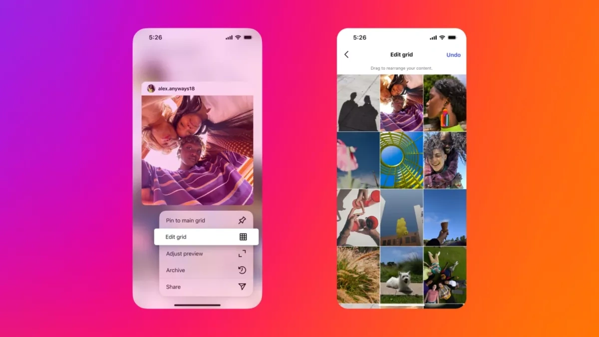 Instagram rolls out grid reordering feature globally for users