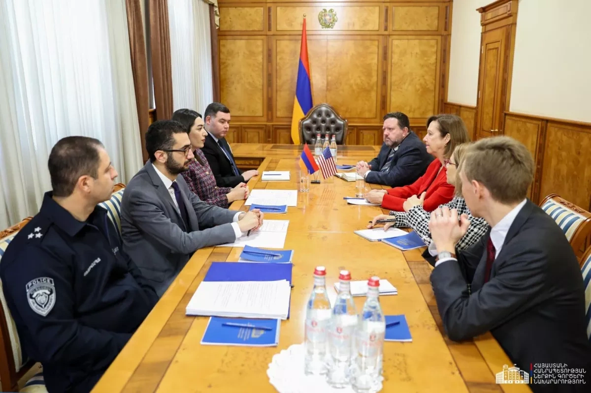 Armenian interior minister meets US ambassador to discuss TRIPP project