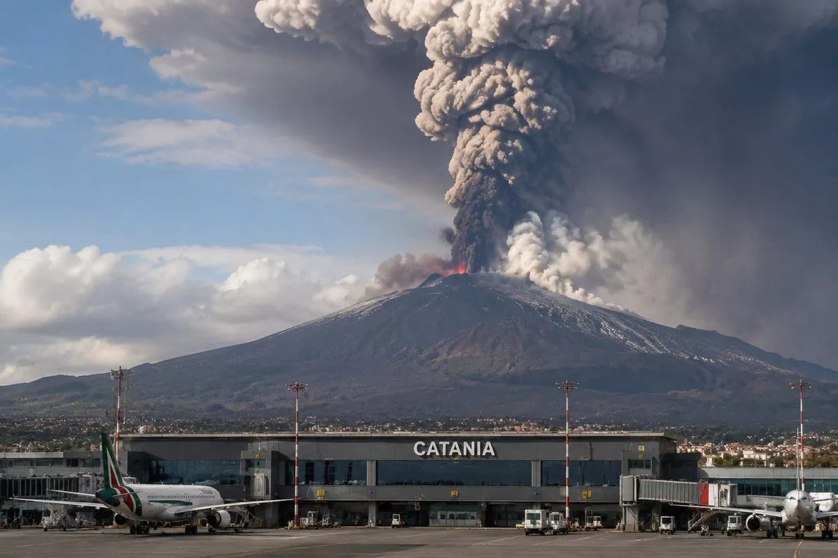 Mount Etna eruption suspends flights at Sicily’s Catania Airport