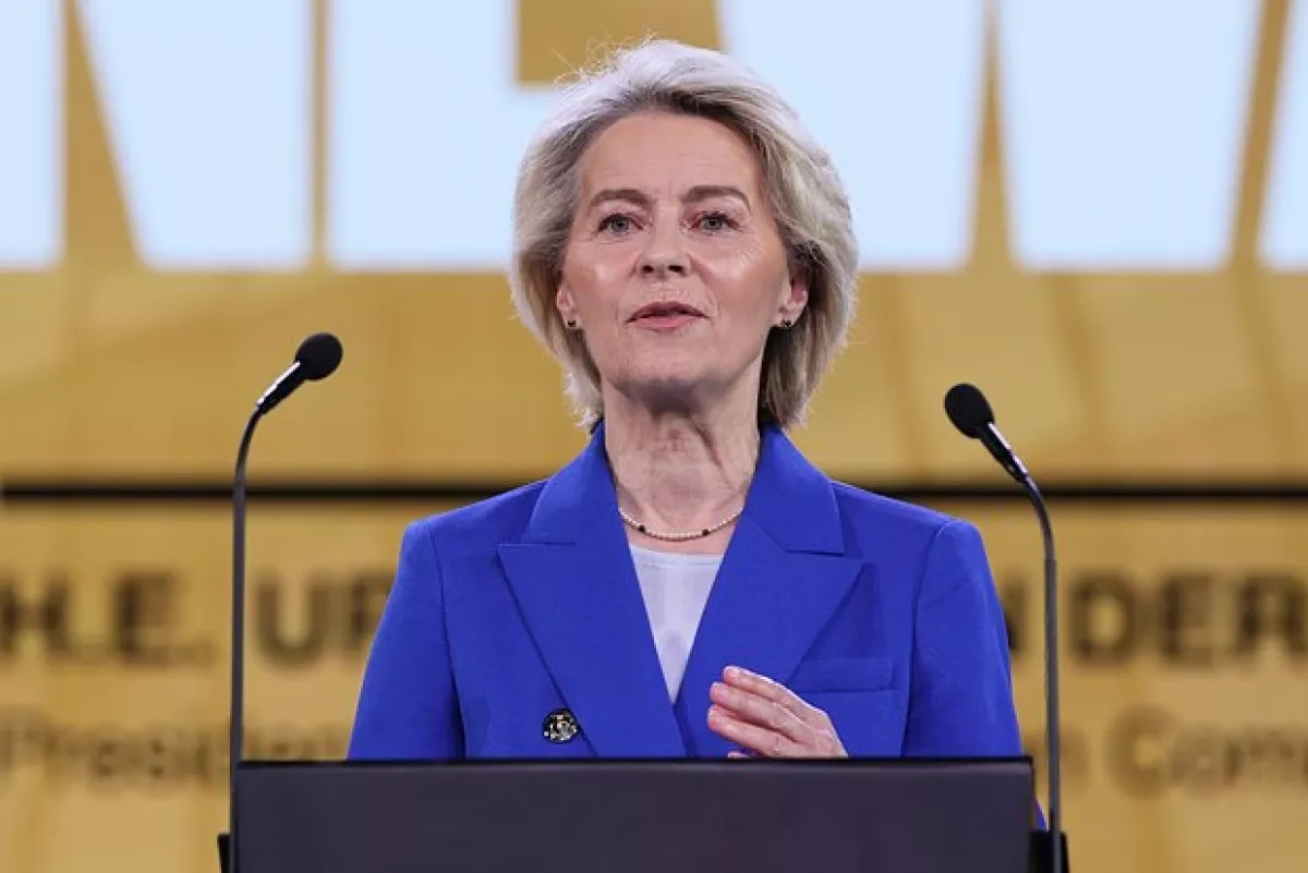 EU working to become “military powerhouse,” von der Leyen says