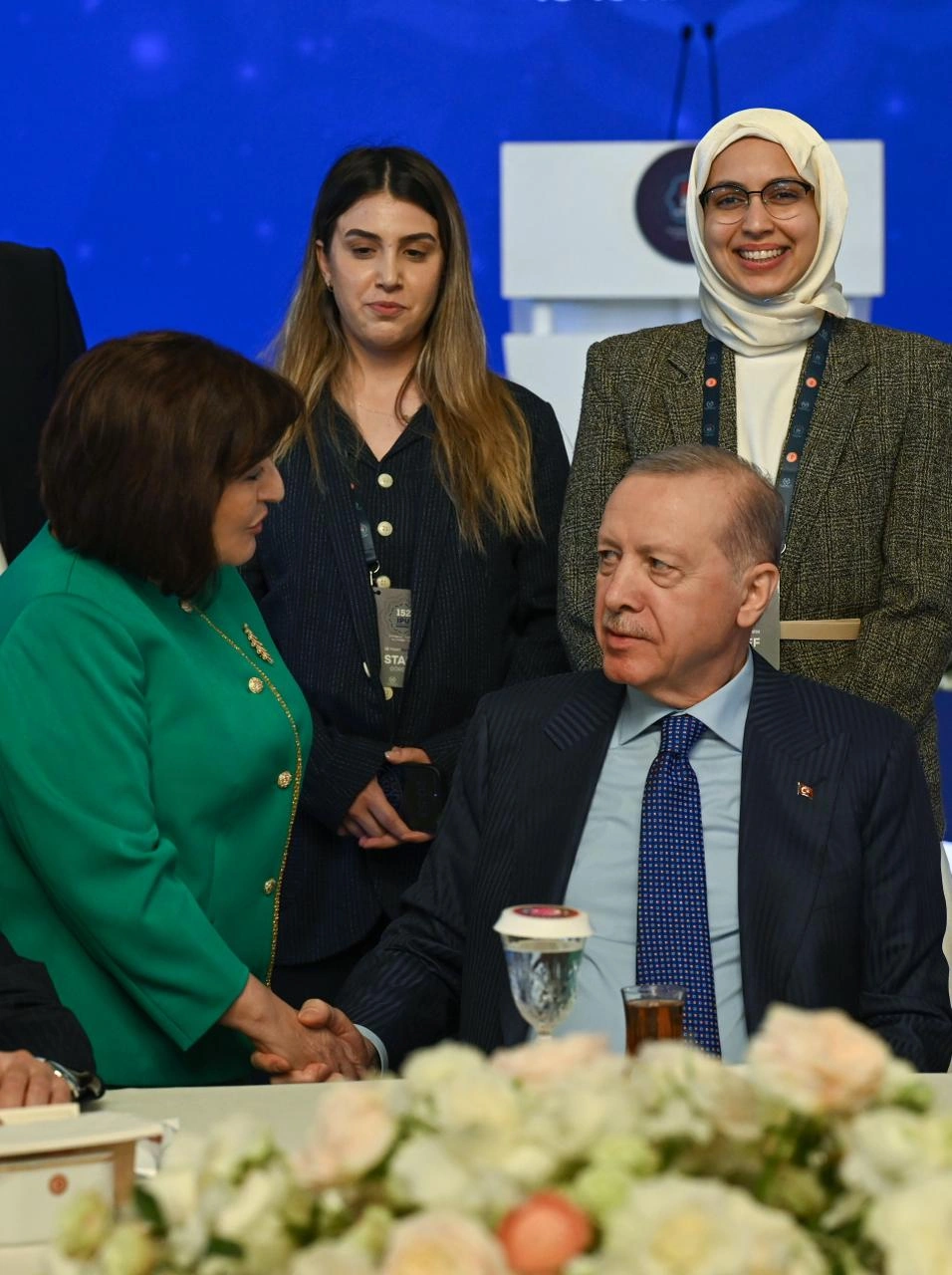 Speaker of Azerbaijani Parliament joins meeting with President Erdoğan at IPU Assembly (PHOTO)