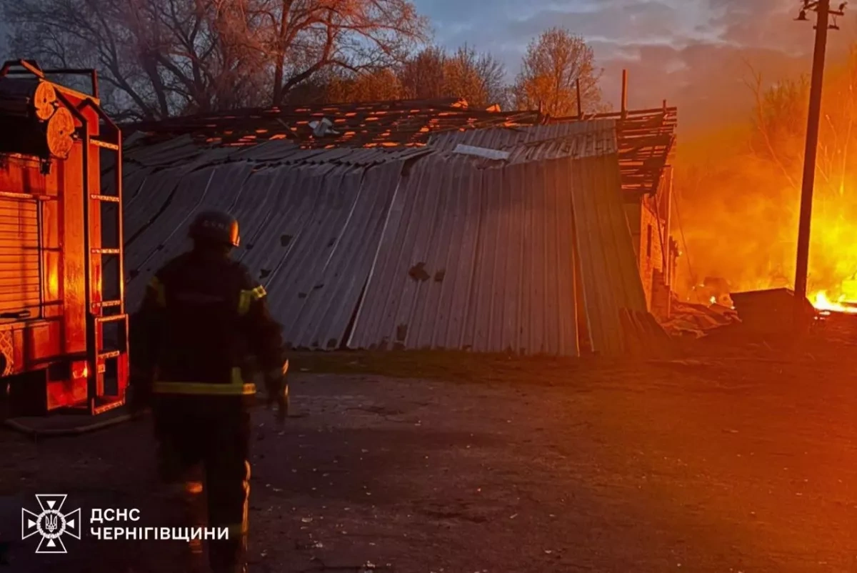 Russian drones ignite fires across Chernihiv region PHOTO