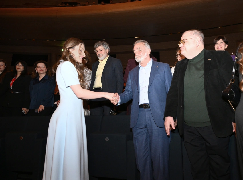 Arzu Aliyeva, Alena Aliyeva attend premier of feature film "Taghiyev: School" (PHOTO)
