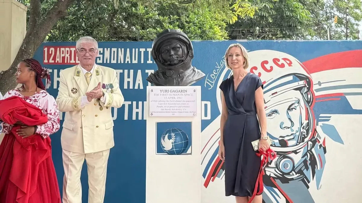 Monument to Soviet cosmonaut Yuri Gagarin unveiled in Zambia’s capital