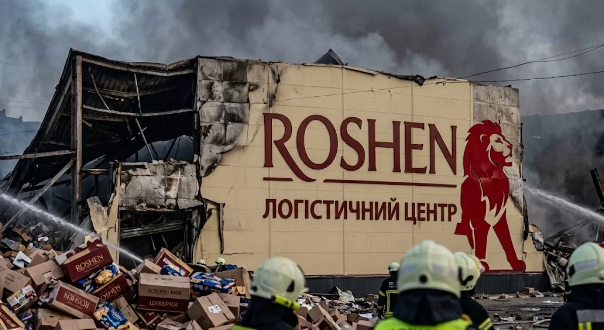 Russian strike destroys confectionery company Roshen’s warehouse VIDEO