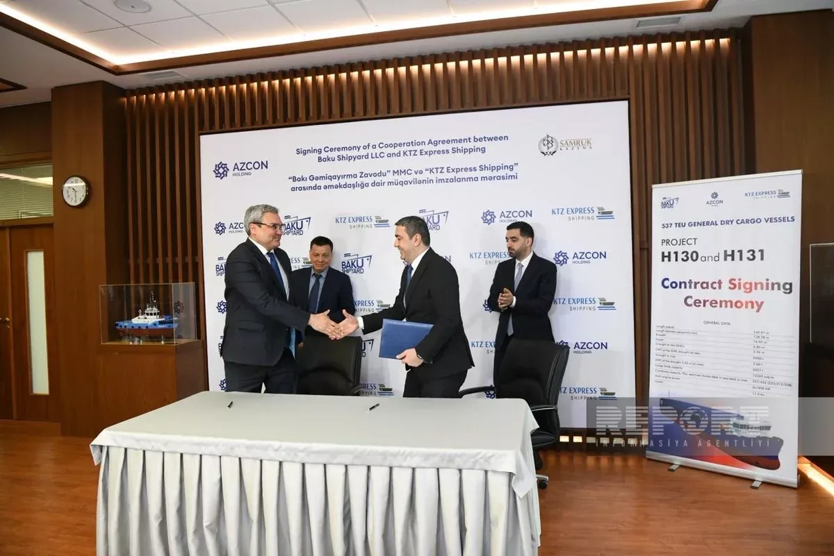 Azerbaijan’s Baku shipyard secures Kazakhstan deal to build cargo vessels Photo