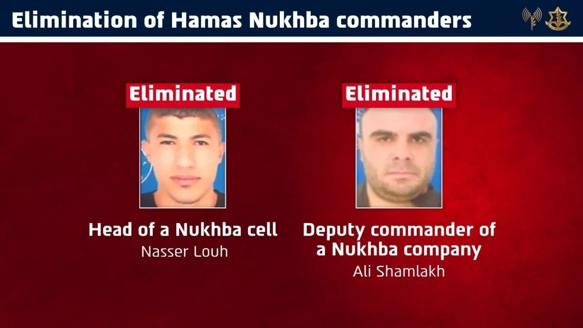 IDF says two Hamas Nukhba commanders killed in Gaza strike PHOTO