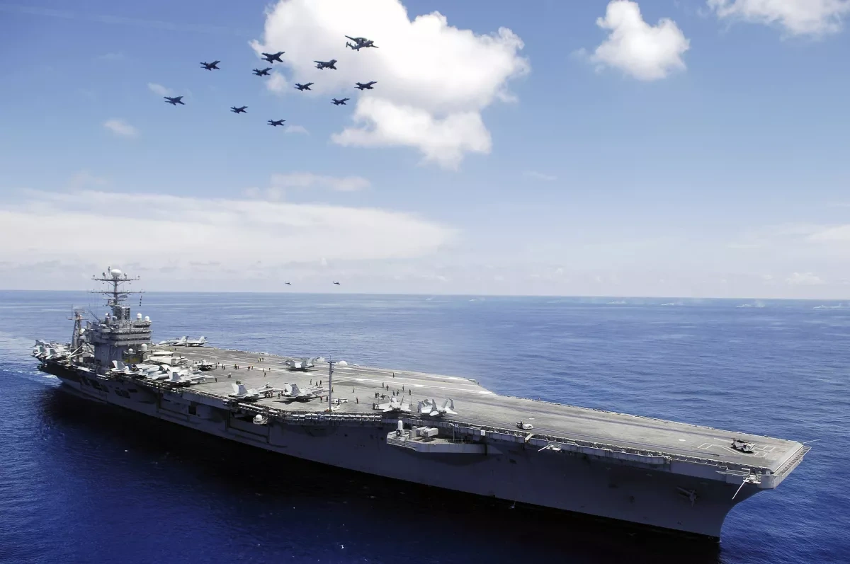USS Abraham Lincoln aircraft carrier conducts operations in Arabian Sea