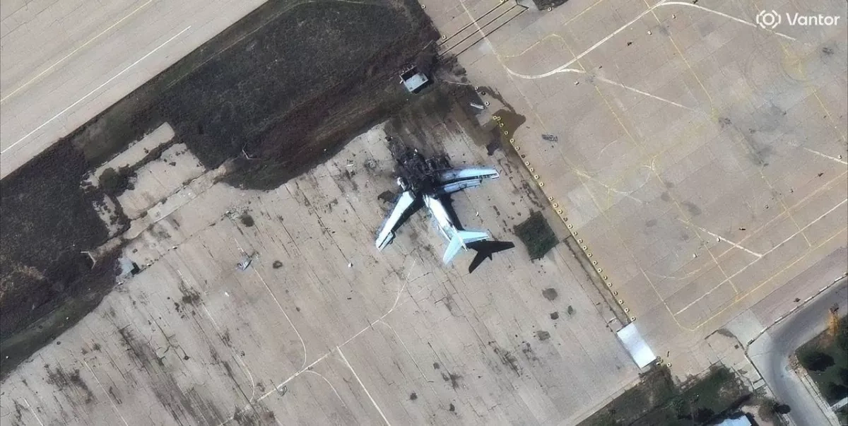 Satellite images show Iranian jets destroyed in Shiraz PHOTO