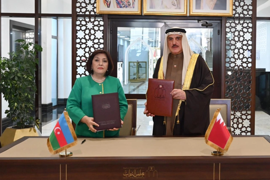 Memorandum of Understanding is signed between Azerbaijani Parliament and Council of Representatives of Kingdom of Bahrain (PHOTO)